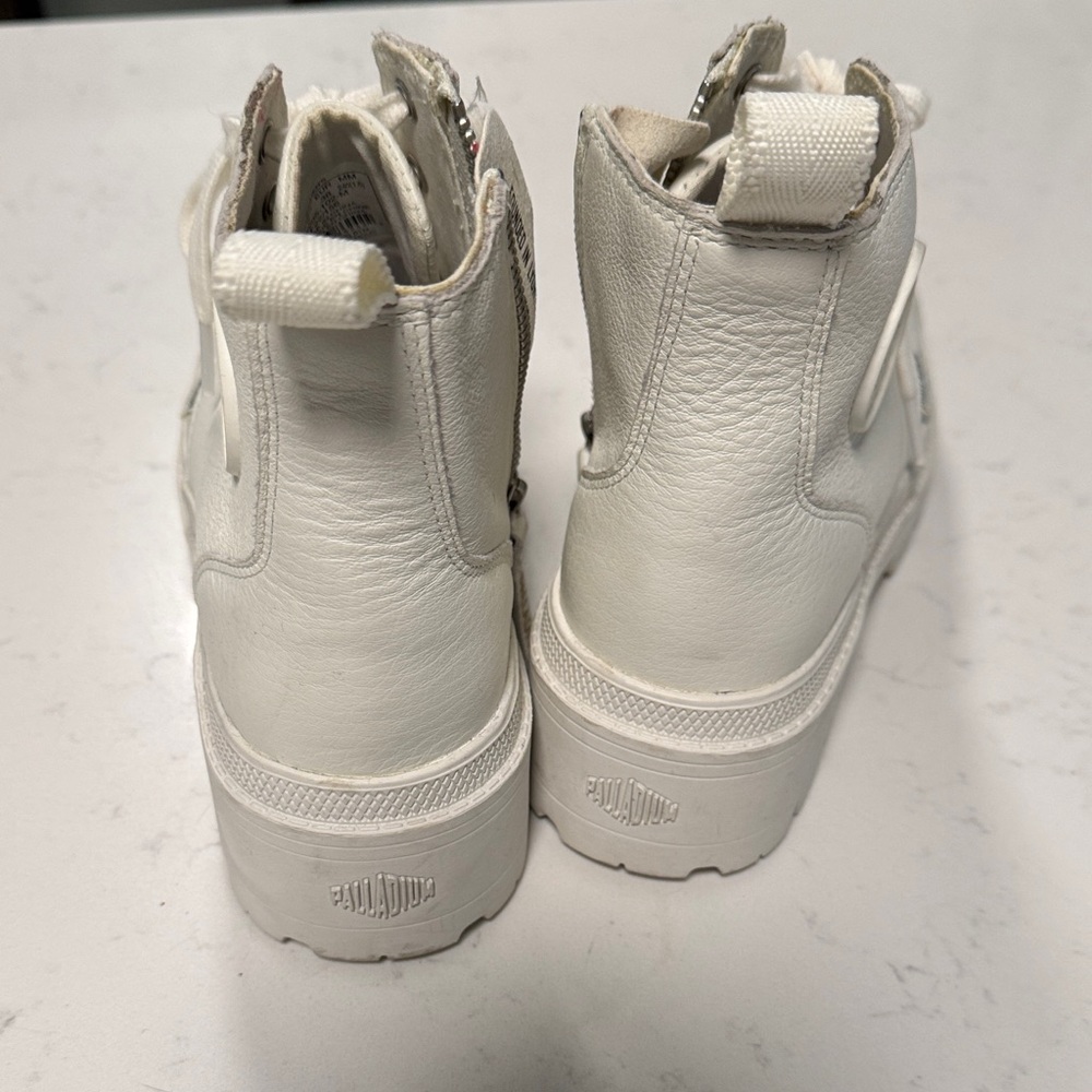 Palladium White Combat Boots - Picture 5 of 7